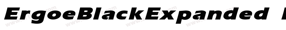 ErgoeBlackExpanded Regular字体转换